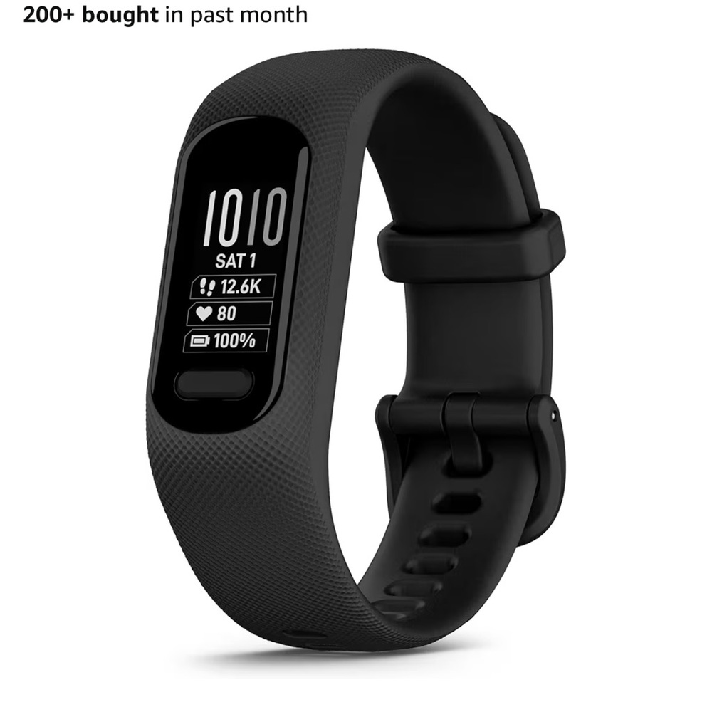 Black Sleek Fitness Tracker Watch